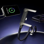 240W 2-in-1 Type C Fast Charging Cable With Foldable Bracket | Type-C to Type-C Data Cable & Desktop Holder