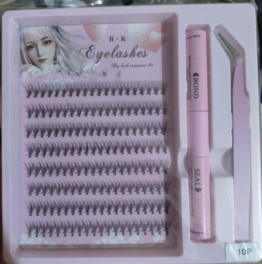 3 In 1 Permanent Eyelash Extension Set Professional Lash Kit - Light & Thick