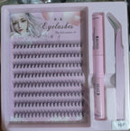 3 In 1 Permanent Eyelash Extension Set Professional Lash Kit - Light & Thick