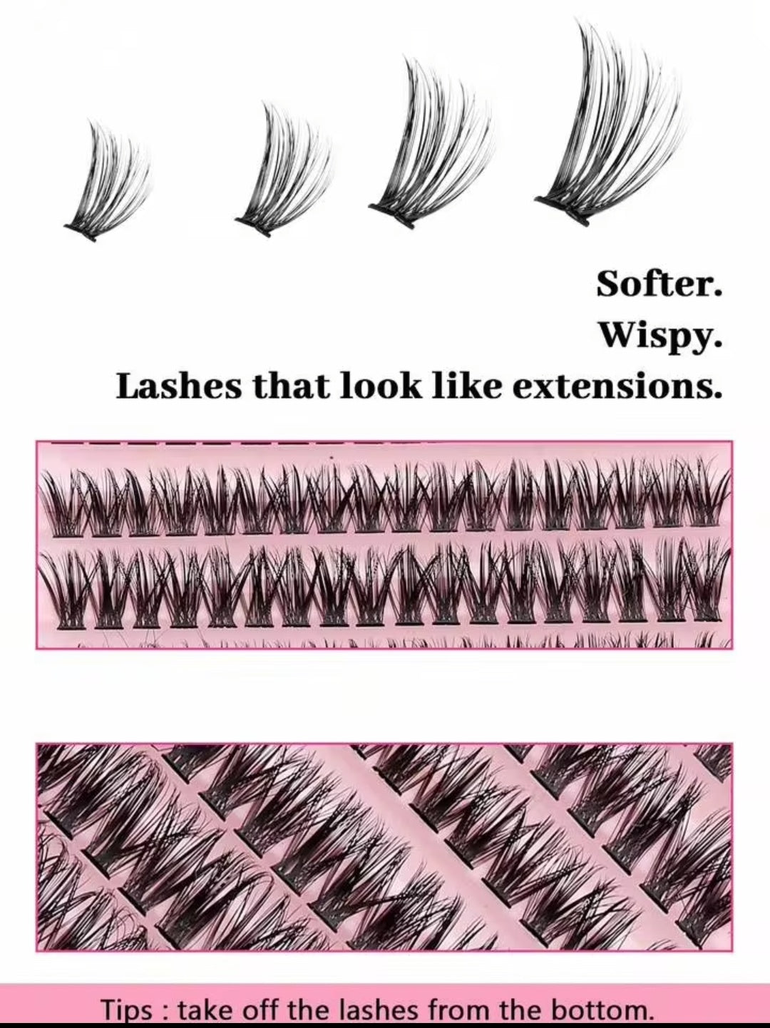 3 In 1 Permanent Eyelash Extension Set Professional Lash Kit - Light & Thick