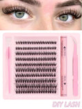 3 In 1 Permanent Eyelash Extension Set Professional Lash Kit - Light & Thick