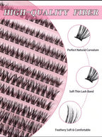 3 In 1 Permanent Eyelash Extension Set Professional Lash Kit - Light & Thick