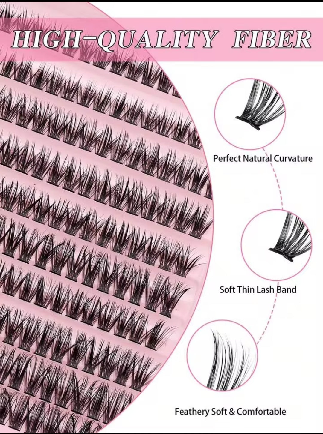 3 In 1 Permanent Eyelash Extension Set Professional Lash Kit - Light & Thick