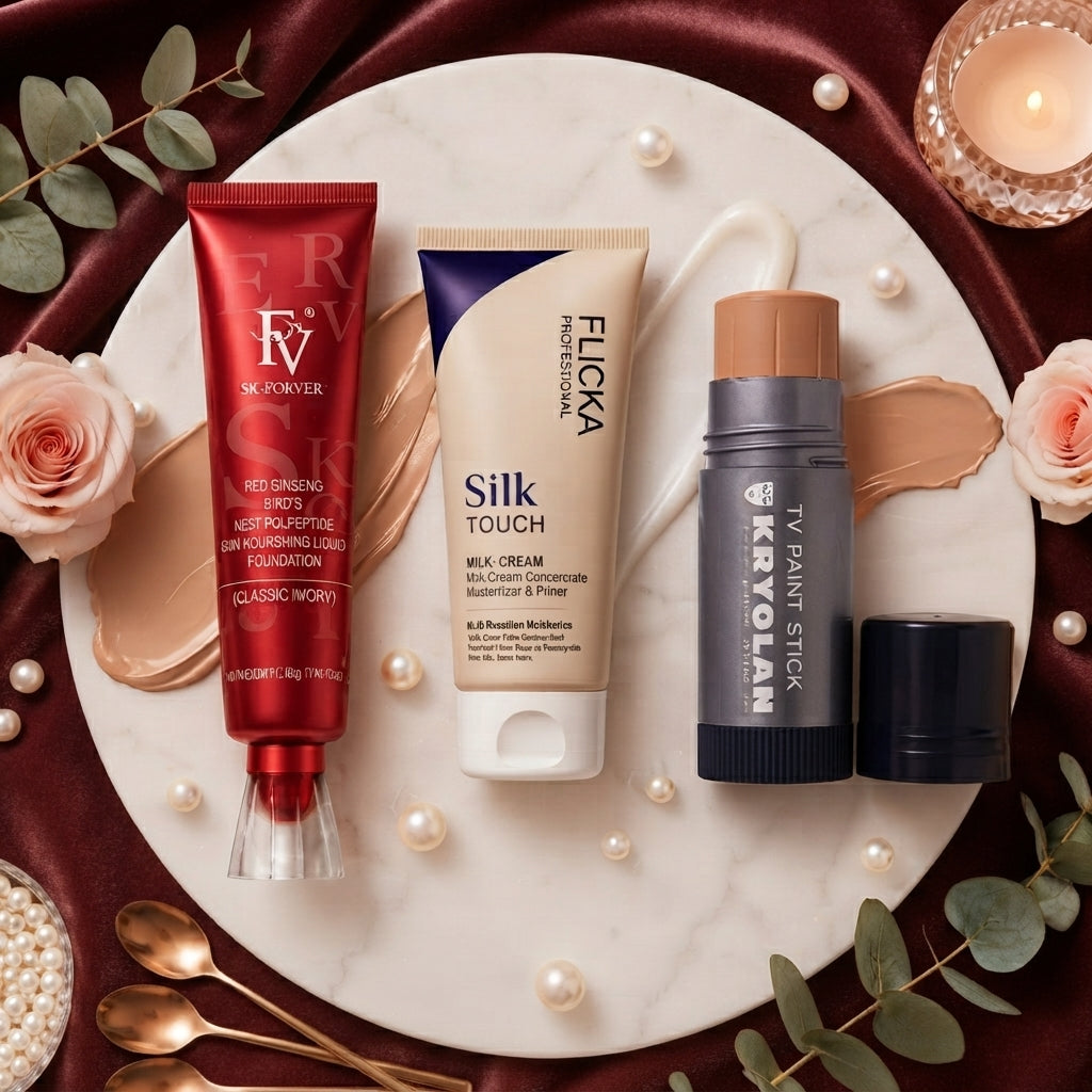3 In 1 Professional Makeup Trip Flicka ,FV And Krylon