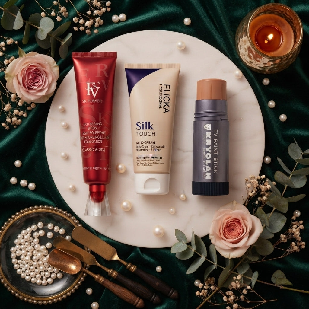 3 In 1 Professional Makeup Trip Flicka ,FV And Krylon