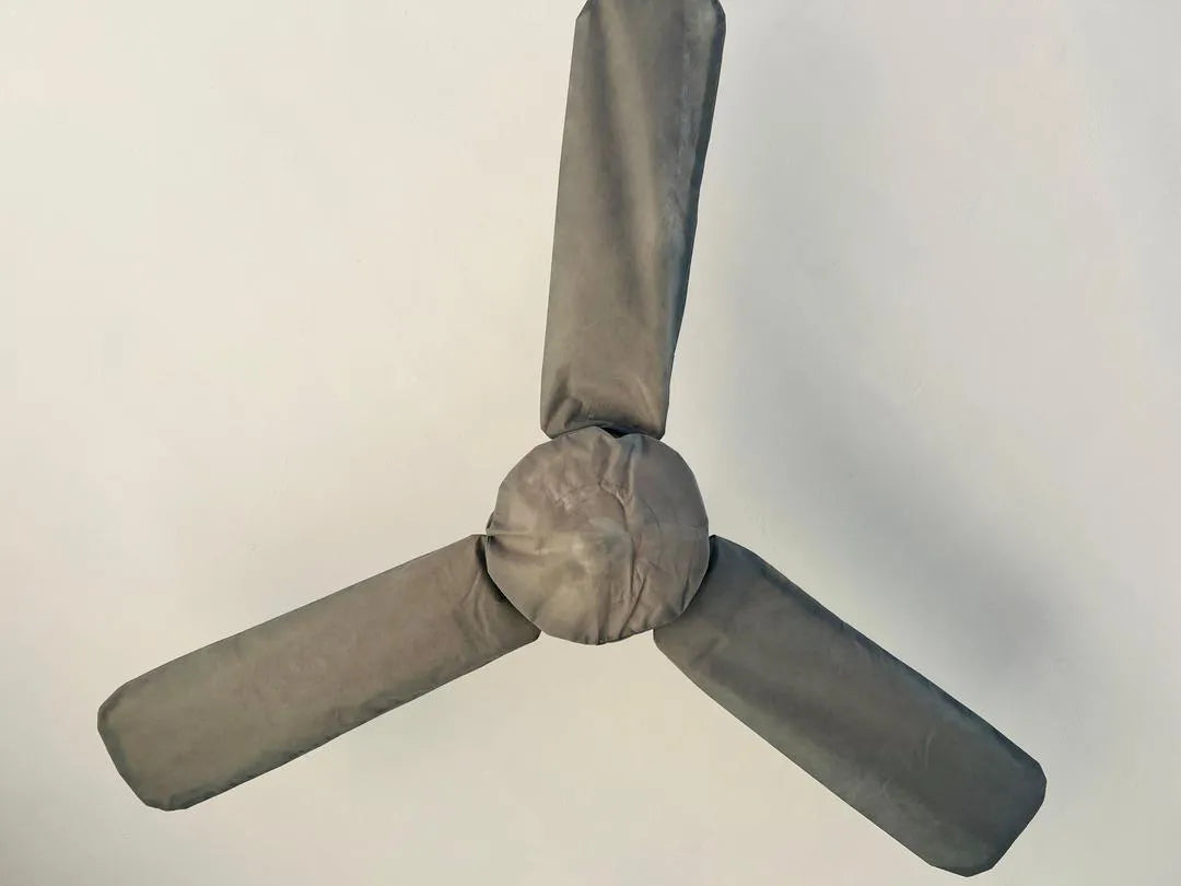 Ceiling Fan Covers with Motor Cover Dustproof, Heatproof, Waterproof, 4 Pcs, Grey, Easy to Install