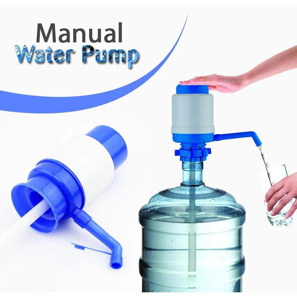 Blue Manual Water Pump for Kitchen, ABS Plastic, Leak-Proof