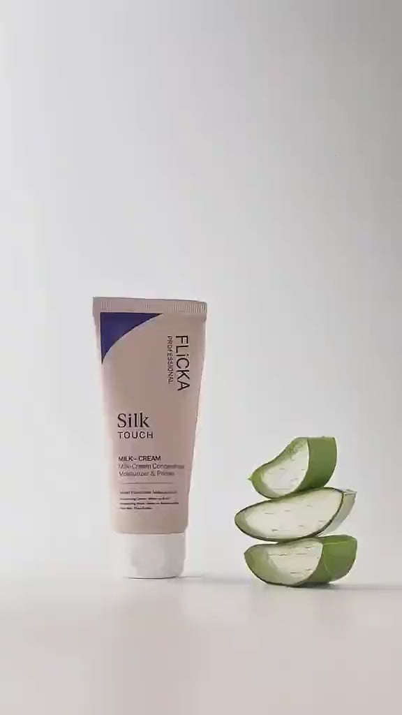 Flicka Silk Touch Milk Cream Primer & Moisturizer Hydrating formula for silky smooth skin and long-lasting - 60g
