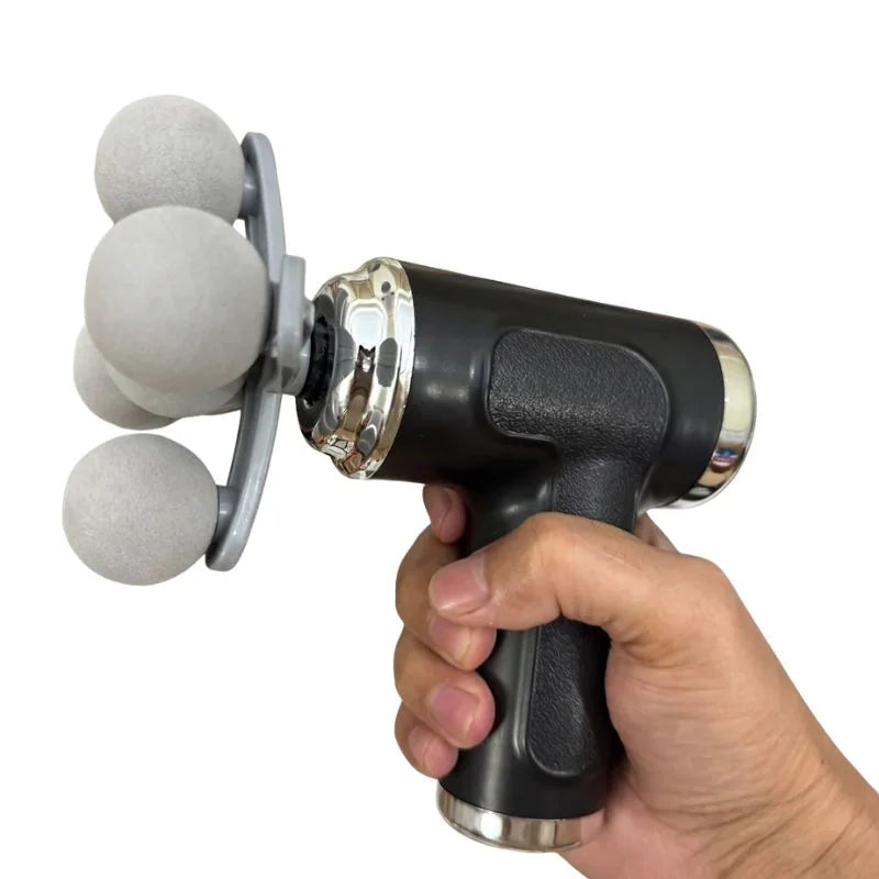 5 Head Massage Gun | Rechargeable Deep Tissue Muscle Massager +9 heads, Muscle pain relief